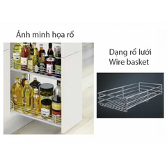 Rổ kéo 3 tầng dạng lưới 300mm Hafele 545.53.006 mở phải