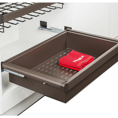Rổ kéo bằng kim loại Hafele 800mm màu trắng 807.95.853