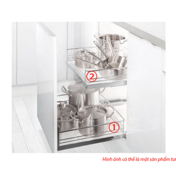 Rổ kéo để xoong nồi gắn âm 500mm Hafele 540.26.655