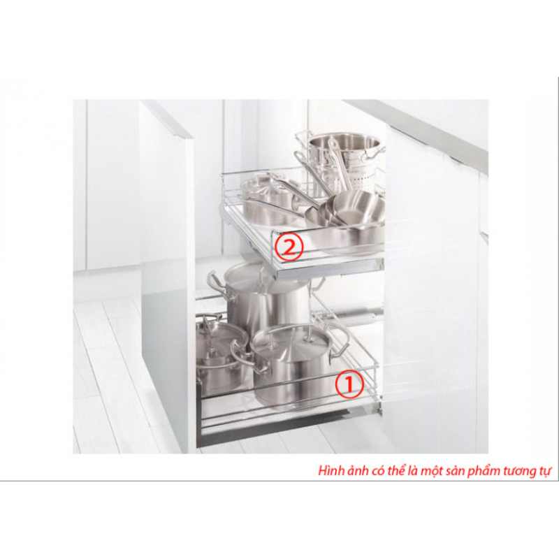 Rổ kéo để xoong nồi gắn cánh tủ 500mm Hafele 540.24.505