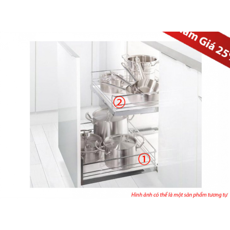 Rổ kéo để xoong nồi rộng 600mm Hafele 540.25.297