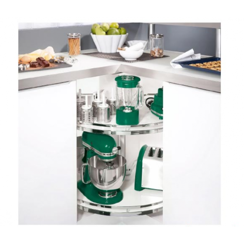 Rổ kéo góc 3/4 Häfele dạng đáy trắng 541.46.033