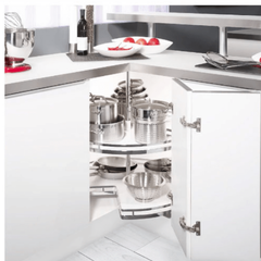 Rổ kéo góc 3/4 Häfele dạng đáy trắng 542.31.650