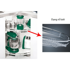 Rổ kéo góc 3/4 Häfele dạng rổ lưới 541.46.343