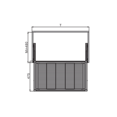 Rổ quần áo Imundex thép - Màu Mocca 7 902 102