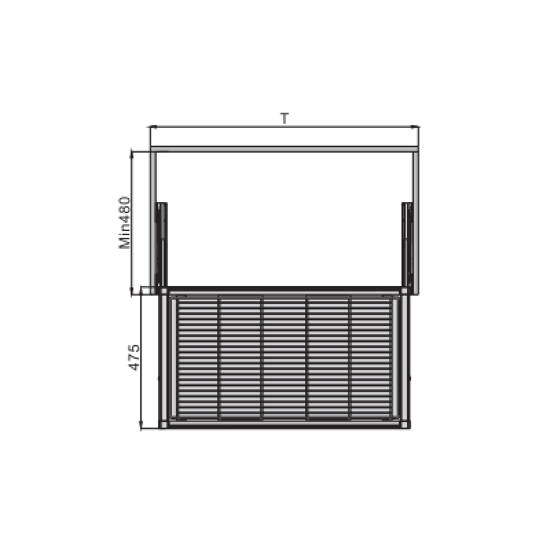 Rổ quần áo Imundex thép - Màu trắng 7 902 002