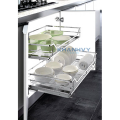 Rổ xoong nồi diamond ray giảm chấn inox 304 Higold 301511