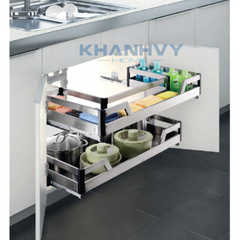 Rổ xoong nồi dưới bồn rửa inox 304 giảm chấn Higold 303223