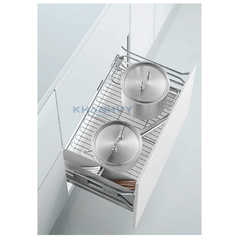 Rổ xoong nồi ray giảm chấn bắt mặt hộc inox 304 Higold 303331