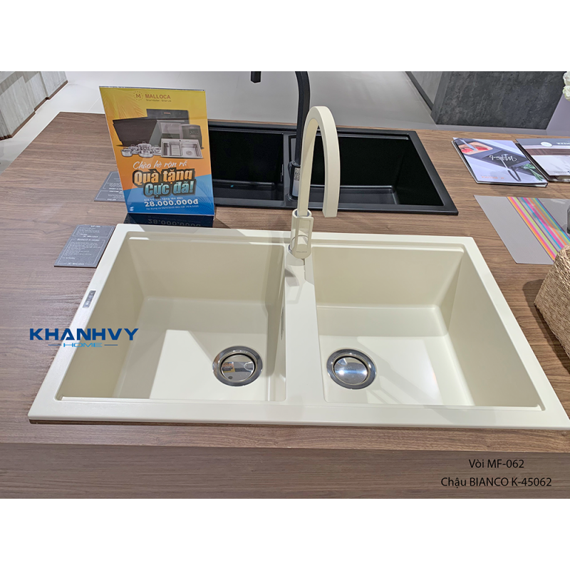 Chậu rửa chén Malloca BIANCO K-45062