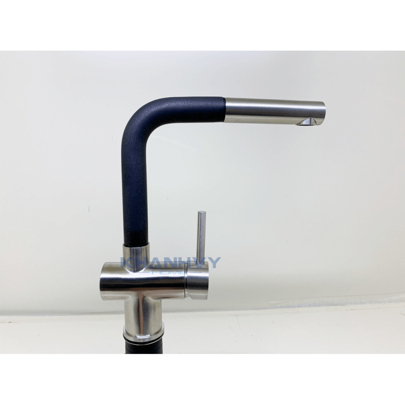 Vòi rửa chén Pyramis 090917601 Capriccio Stainless Steel Pearl Black