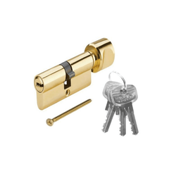 Ruột khóa 1 đầu chìa, 1 đầu vặn dài 63mm Hafele 916.01.057