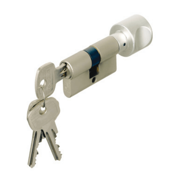 Ruột khóa 1 đầu chìa, 1 đầu vặn dài 63mm Hafele 916.08.272