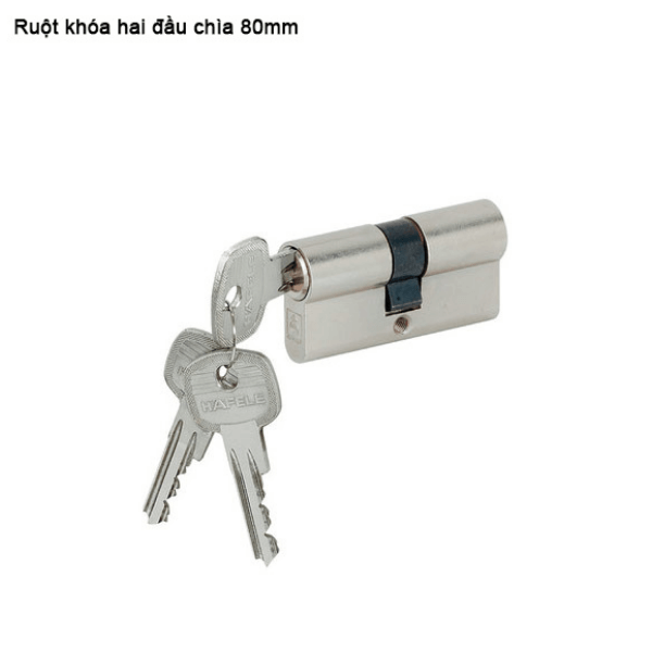 Ruột khóa 2 đầu chìa 80mm Hafele 916.96.040