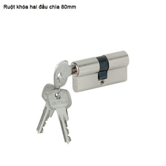 Ruột khóa 2 đầu chìa 80mm Hafele 916.96.040