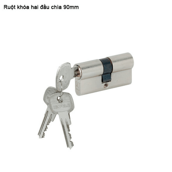 Ruột khóa 2 đầu chìa 90mm Hafele 916.96.041