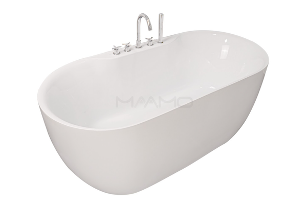 Bồn tắm Maamo MA-2418 ovan gắn sen vòi
