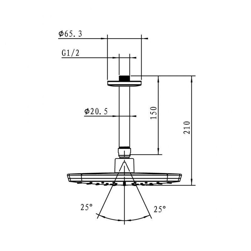 Sen đầu gắn trần AIRSENSE Hafele 485.60.615