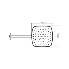 Sen đầu gắn tường AIRSENSE Hafele 485.60.616