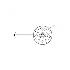 Sen đầu gắn tường AIRSENSE Hafele 485.60.618