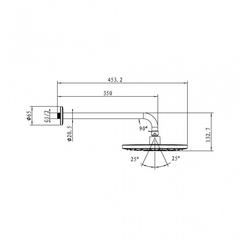 Sen đầu gắn tường AIRSENSE Hafele 485.60.618