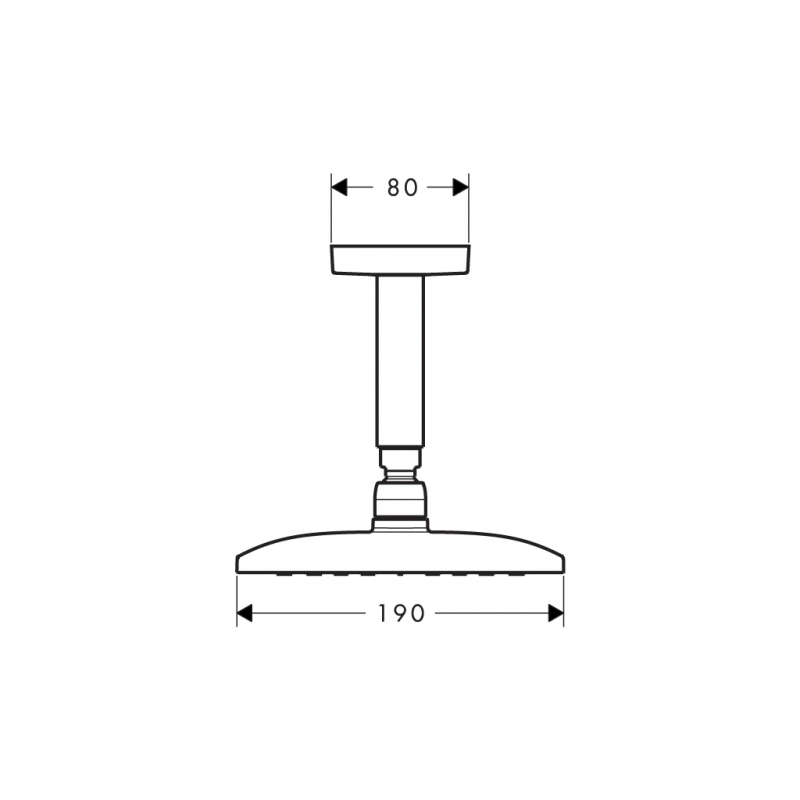 Sen đầu gắn tường Hansgrohe Raindance E 360 589.52.618