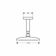 Sen đầu gắn tường Hansgrohe Raindance E 360 589.52.618