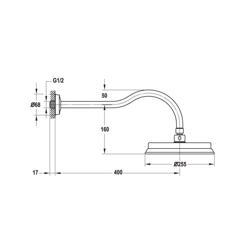Sen đầu gắn tường Kyoto Hafele 589.35.008