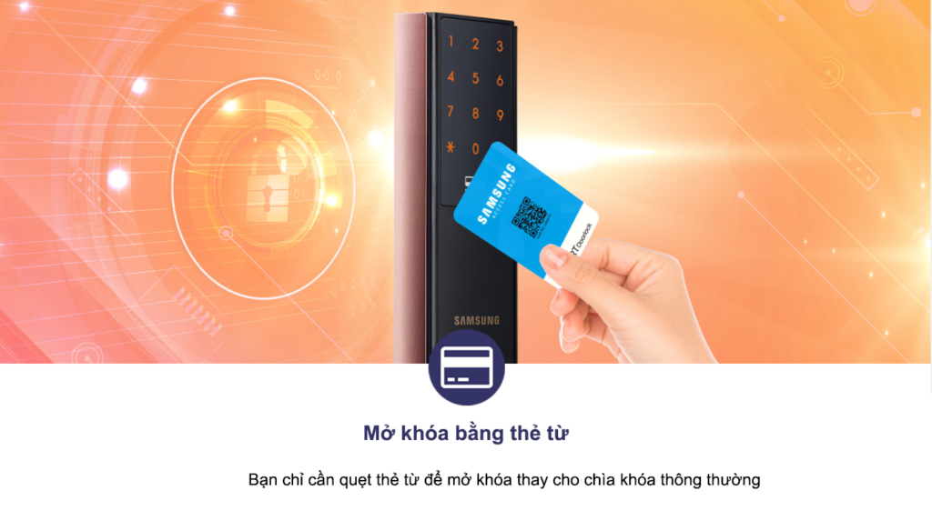 Chức năng mở khóa bằng thẻ từ