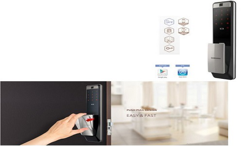 Khóa điện tử Samsung SHP-DP609 AS/EN màu đồng đỏ sang trọng
