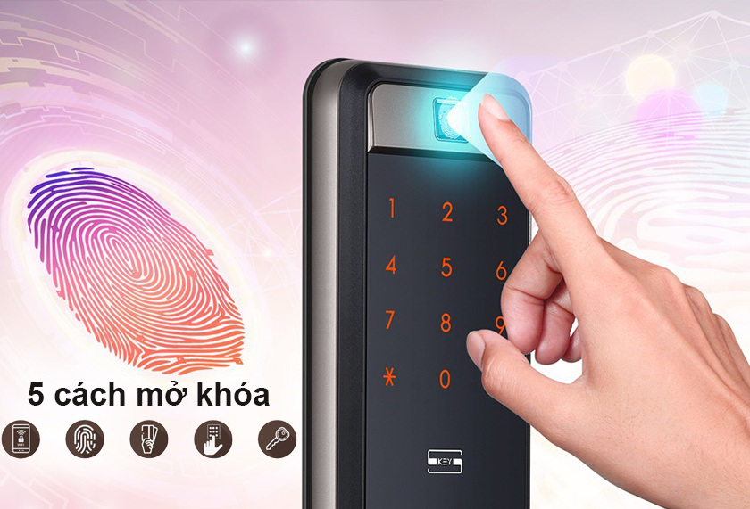 Chức năng mở khóa bằng công nghệ vân tay