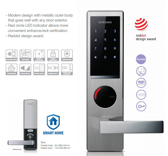 Khóa điện tử Samsung SHS-H635FMS/EN sang trọng