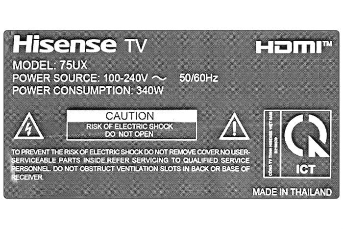 Tivi Hisense 75UX 4K 75 inch