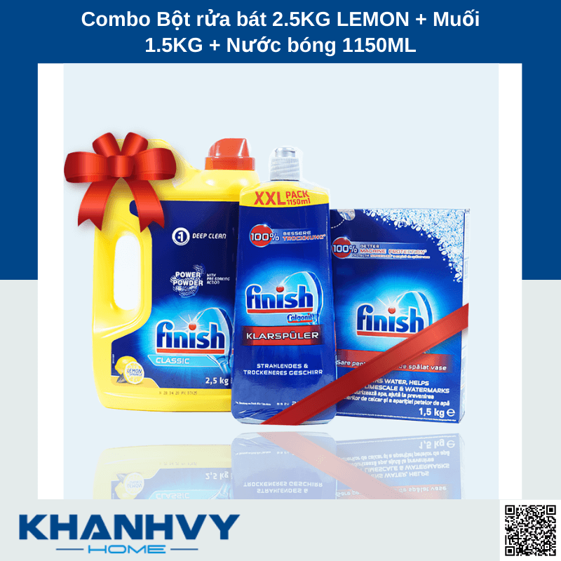 Các sản phẩm tẩy rửa Finish dành cho máy rửa bát rất được người dùng ưa chuộng