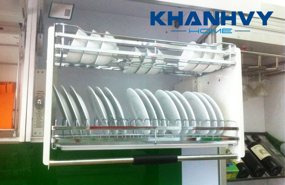 Giá bát inox nâng hạ