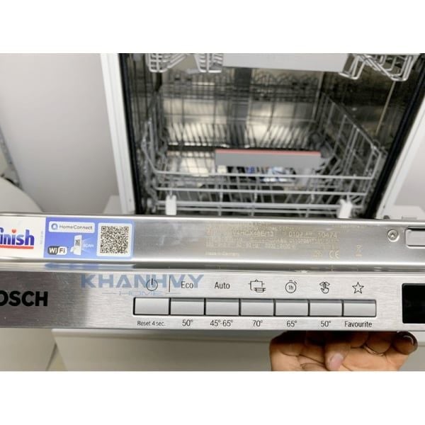 Máy rửa chén Bosch SMV4HCX48E 14 bộ, Home connect, Series 4, âm tủ