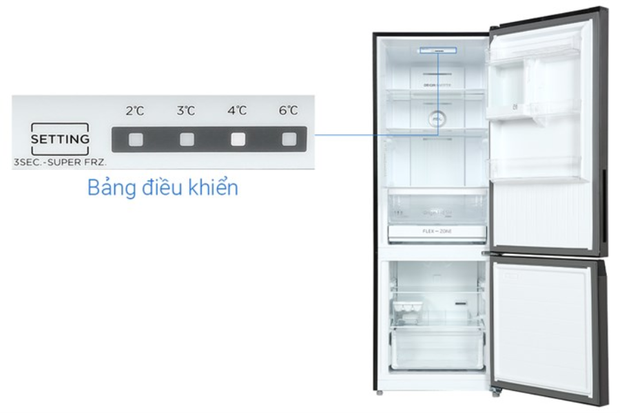 Tủ lạnh Toshiba GR-RB410WE-PMV(37)-SG Inverter 325 lít
