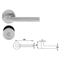 Tay nắm gạt Hafele cho phòng vệ sinh 903.99.968