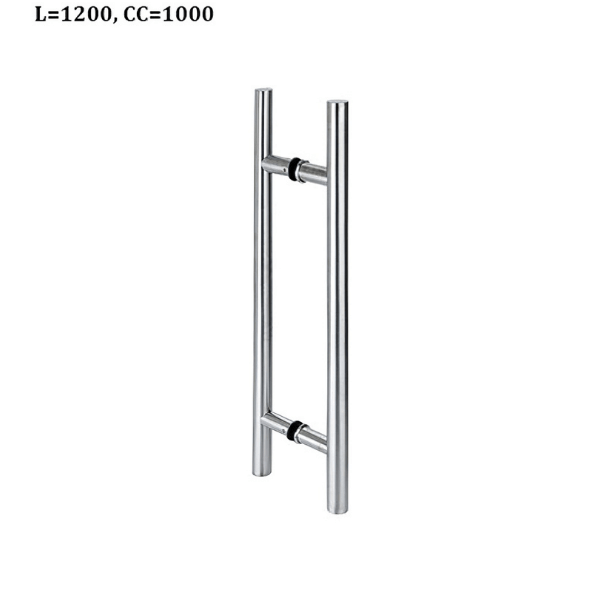 Tay nắm kéo chữ H C-C 1000mm Hafele 499.68.036