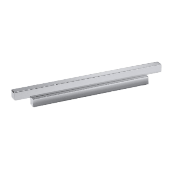 Tay nắm tủ Hafele Chrome bóng 220x24mm 110.35.286