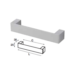 Tay nắm tủ Hafele, màu bạc 320x335mm 110.73.938