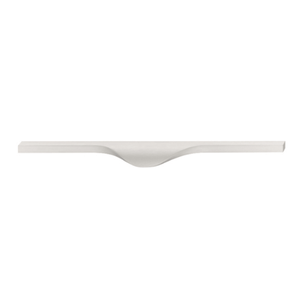 Tay nắm tủ Hafele màu inox 200x34mm 106.60.027