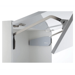 Tay nâng 2 cánh Häfele cao 520-590mm 15.2kg màu trắng 493.05.891