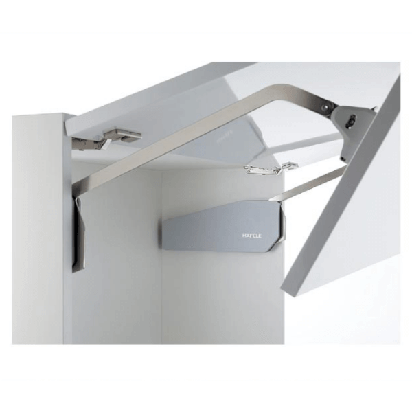 Tay nâng 2 cánh Häfele cao 520-590mm 15.2kg màu xám 493.05.731