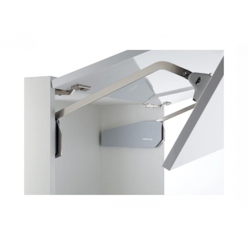 Tay nâng 2 cánh Häfele cao 520-590mm 15.2kg màu xám 493.05.731