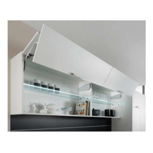 Tay nâng 2 cánh Häfele cao 650-730mm Trắng 372.29.068