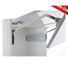 Tay nâng 2 cánh Häfele cao 710-790mm 14.4kg màu trắng 493.05.897