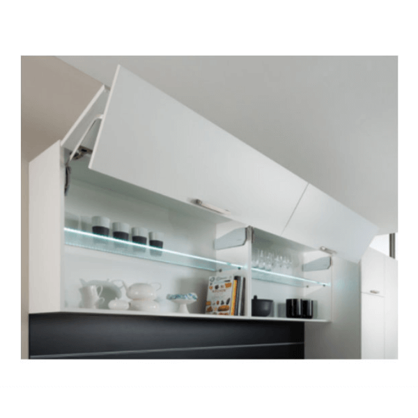 Tay nâng 2 cánh Häfele cao 710-790mm Trắng 372.29.069