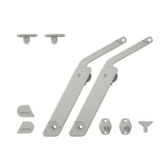 Tay nâng Hafele Free Flap Model C – Xám, 2 tay nâng MS: 372.39.520
