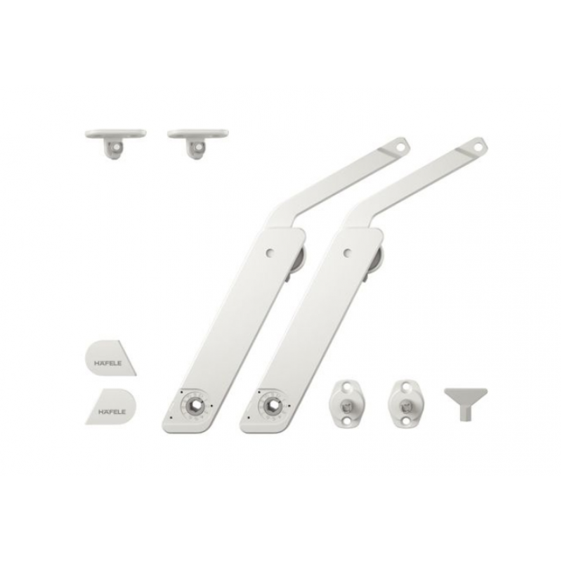 Tay nâng Hafele Free Flap Trắng, 2 tay nâng 372.39.710